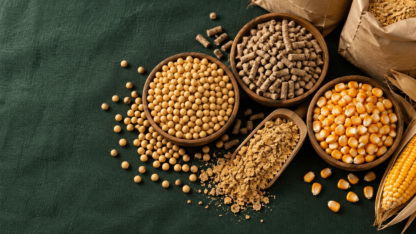 Soybeans and maize arranged for export supply